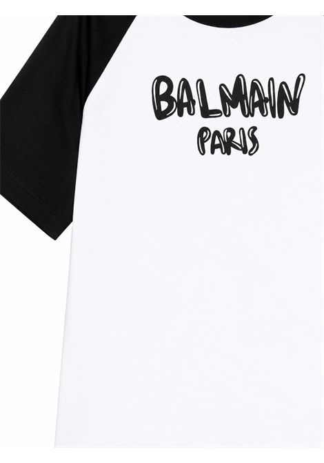 T-shirt con logo BALMAIN KIDS | BZ8H81 Z3672100NE